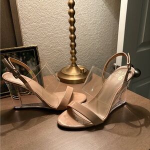 Elegant Tan Wedge Sandals